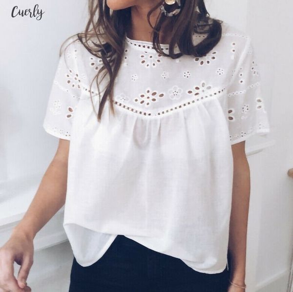fashion womens clothing floral women summer casual o neck ruched hollow short sleeve chiffon blouse women dress elegant, White 
fashion womens clothing floral women summer casual o neck ruched hollow short sleeve chiffon blouse women dress elegant, White