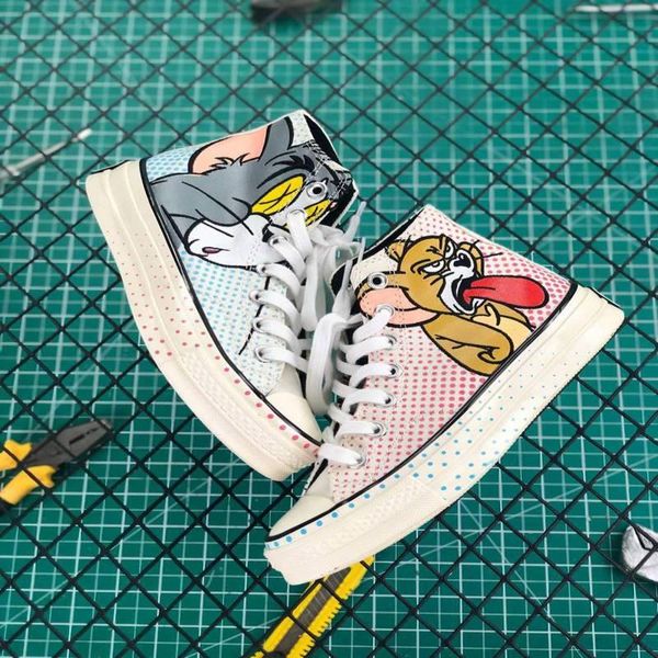 canvas shoes chuck 70 tom and jerry casual men women shoes canvas designer running skateboard shoes sneakers high-35-44, Black
canvas shoes chuck 70 tom and jerry casual men women shoes canvas designer running skateboard shoes sneakers high-35-44, Black