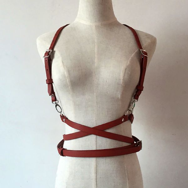 punk harajuku o-ring garters faux leather body bondage cage sculpting harness waist belt straps suspenders belt, Black;brown
punk harajuku o-ring garters faux leather body bondage cage sculpting harness waist belt straps suspenders belt, Black;brown