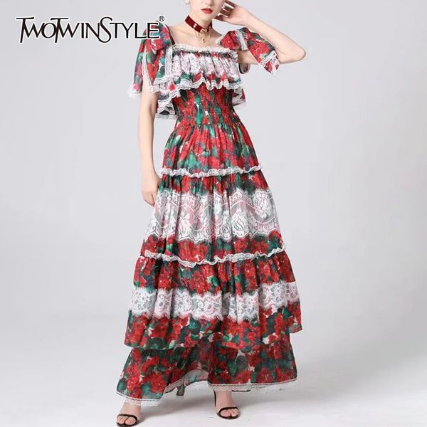 twotwinstyle patchwork lace women dress square collar sleeveless spaghetti strap high waist hit color ruffle dresses female tide, Black;gray
twotwinstyle patchwork lace women dress square collar sleeveless spaghetti strap high waist hit color ruffle dresses female tide, Black;gray
