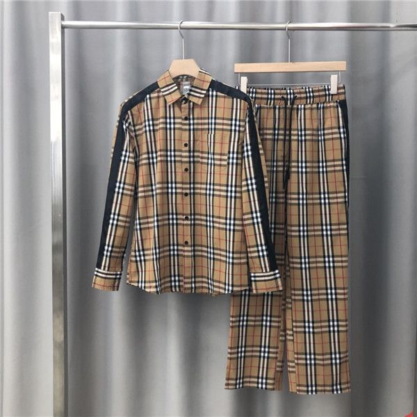 19aw luxurious brands design bbr shirt short sleeve fashion ribbon plaid stitching breathable men women lovers clothes casual outdoor shirt, Gray;blue
19aw luxurious brands design bbr shirt short sleeve fashion ribbon plaid stitching breathable men women lovers clothes casual outdoor shirt, Gray;blue