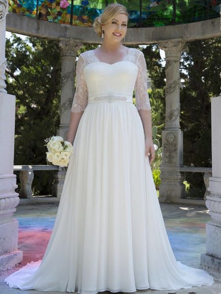 country style half sleeve wedding dresses backless a-line beaded sash sweep train white chiffon boho beach wedding bridal gowns
country style half sleeve wedding dresses backless a-line beaded sash sweep train white chiffon boho beach wedding bridal gowns
