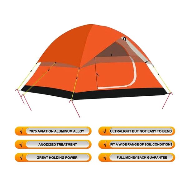 10 пакетов на открытом воздухе палатки stakes колышки, ultralight hook колышков canopy бич палатки и приюты
10 пакетов на открытом воздухе палатки stakes колышки, ultralight hook колышков canopy бич палатки и приюты