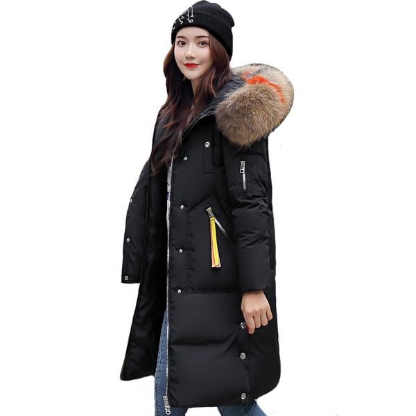 2019 new arrival winter jacket women warm thicken cotton padded down coat hooded with fur long ladies parka, Black
2019 new arrival winter jacket women warm thicken cotton padded down coat hooded with fur long ladies parka, Black
