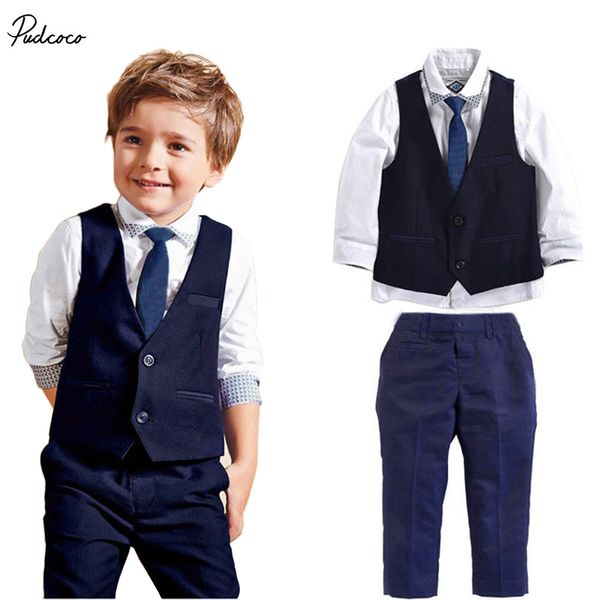 2017 3pcs set autumn children's leisure clothing sets baby boy suit vest gentleman clothes for weddings formal clothing suit, White
2017 3pcs set autumn children's leisure clothing sets baby boy suit vest gentleman clothes for weddings formal clothing suit, White