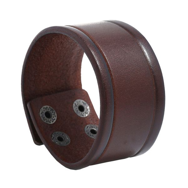 niuyitid vintage wide genuine leather bracelet bangle for men black brown color punk style wristband male jewelry drop shipping, Golden;silver
niuyitid vintage wide genuine leather bracelet bangle for men black brown color punk style wristband male jewelry drop shipping, Golden;silver
