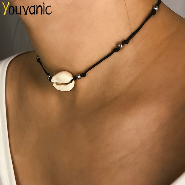 youvanic adjustable boho clavicle real shell choker necklace rope chain beads necklace neck collier women seashell jewelry 2371, Golden;silver
youvanic adjustable boho clavicle real shell choker necklace rope chain beads necklace neck collier women seashell jewelry 2371, Golden;silver