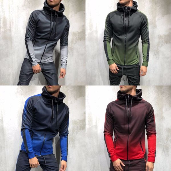 mens cardigan sweatshirts hoodies casual hoodies boys pullover winter fleece with hat homme gradient hooded zipper, Blue;black
mens cardigan sweatshirts hoodies casual hoodies boys pullover winter fleece with hat homme gradient hooded zipper, Blue;black