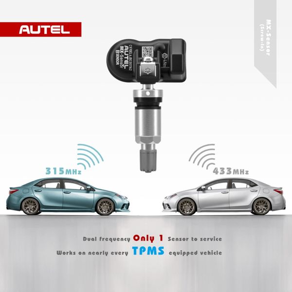 4pcs autel mx sensor 433mhz 315mhz tyre pressure sensor metal head programmable relearn tire pressure tpms universal mx-sensor
4pcs autel mx sensor 433mhz 315mhz tyre pressure sensor metal head programmable relearn tire pressure tpms universal mx-sensor