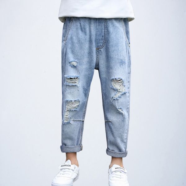 boys jeans trousers denim pants ripped jeans toddler boy jeans pant 2019 clothes children hole baggy trousers, Blue
boys jeans trousers denim pants ripped jeans toddler boy jeans pant 2019 clothes children hole baggy trousers, Blue