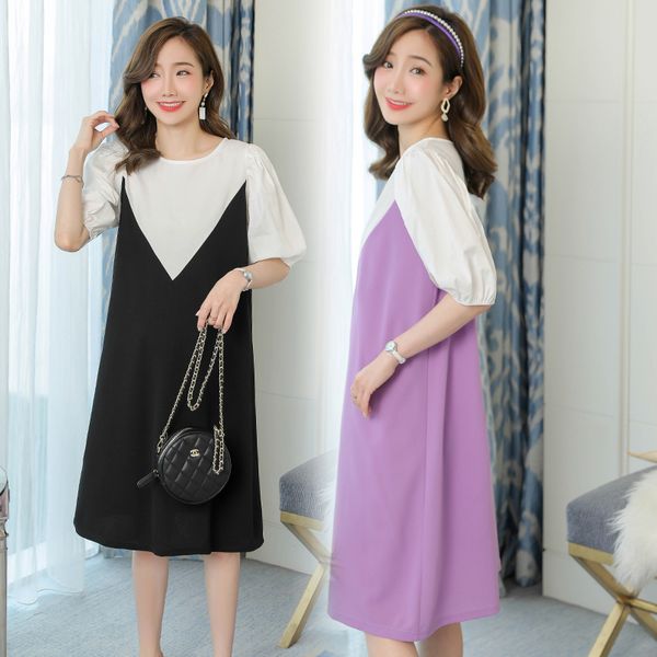 2035# maternity clothes summer patchwork cotton short sleeve loose stylish dress for pregnant women mom dress, White
2035# maternity clothes summer patchwork cotton short sleeve loose stylish dress for pregnant women mom dress, White