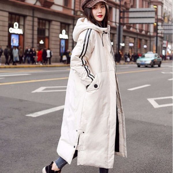 striped down cotton thick parka coat long winter jacket women warm female 2019 lady overcoat outerwear korean puffer windbreaker, Black
striped down cotton thick parka coat long winter jacket women warm female 2019 lady overcoat outerwear korean puffer windbreaker, Black