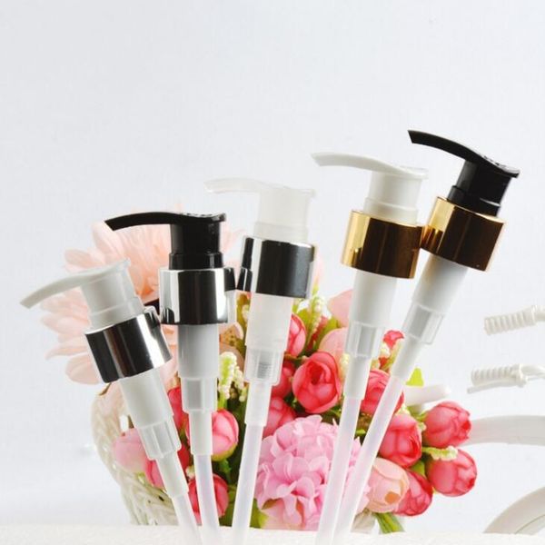 24/410 lotion bottle pump head black white nozzle empty container gold silver foil neck pumping accessory dispenser tools lx2070 
24/410 lotion bottle pump head black white nozzle empty container gold silver foil neck pumping accessory dispenser tools lx2070