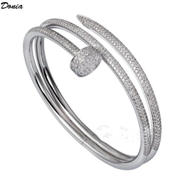 donia jewelry tri color electroplating exaggerated nails copper micro inlaid zircon bracelet designer bracelet luxury bracelet, Black
donia jewelry tri color electroplating exaggerated nails copper micro inlaid zircon bracelet designer bracelet luxury bracelet, Black