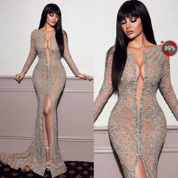 evening dress yousef aljasmi v- neck silver crystal beads long sleeve mermaid split l kim kardashian 0080, Black;pink
evening dress yousef aljasmi v- neck silver crystal beads long sleeve mermaid split l kim kardashian 0080, Black;pink