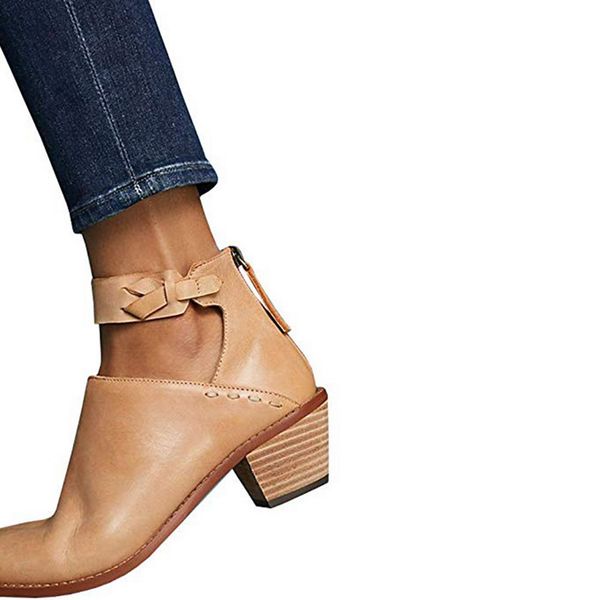 wenyujh 2019 women cut out booties buckle strap back zipper leather stitch ankle casual boots female shoes calzado mujer, Black
wenyujh 2019 women cut out booties buckle strap back zipper leather stitch ankle casual boots female shoes calzado mujer, Black