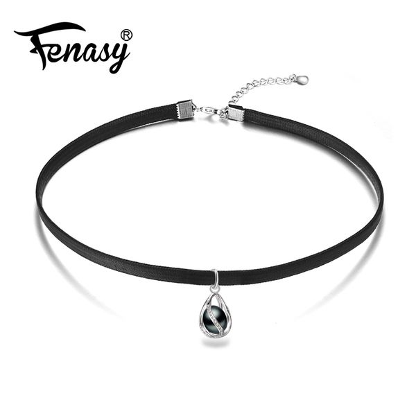 fenasy pearl choker necklace fashion women 925 sterling silver cage freshwater pearl pendant punk style black rope chain
fenasy pearl choker necklace fashion women 925 sterling silver cage freshwater pearl pendant punk style black rope chain