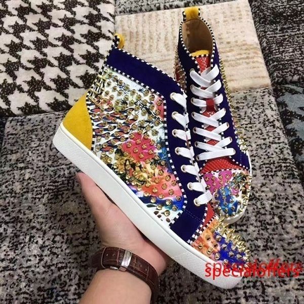 2019 luxurious brand - high men s sneakers shoes perfect quality red bottom shoes spikes casual shoes outdoor trainers walking sale, Black
2019 luxurious brand - high men s sneakers shoes perfect quality red bottom shoes spikes casual shoes outdoor trainers walking sale, Black