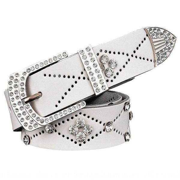 women's genuine leather simple rhinestone rhinestone diamond diamond punching cowhide belt women's needle buckle drill belt, Black;brown
women's genuine leather simple rhinestone rhinestone diamond diamond punching cowhide belt women's needle buckle drill belt, Black;brown
