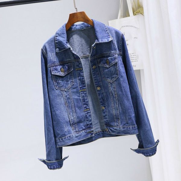 spring autumn fashion short denim jackets women single breasted long sleeve casual ripped pocket jean jacket coat, Black;brown
spring autumn fashion short denim jackets women single breasted long sleeve casual ripped pocket jean jacket coat, Black;brown
