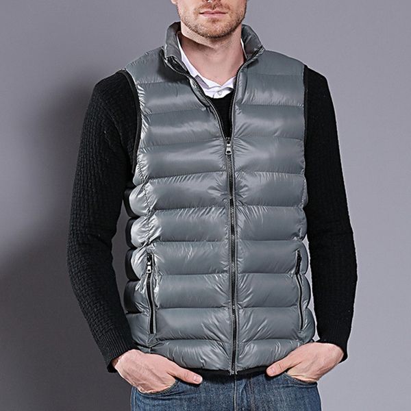 monerffi winter new men duck down vest ultralight sleeveless vest jacket fashion stand collar men large size loose, Black;white
monerffi winter new men duck down vest ultralight sleeveless vest jacket fashion stand collar men large size loose, Black;white
