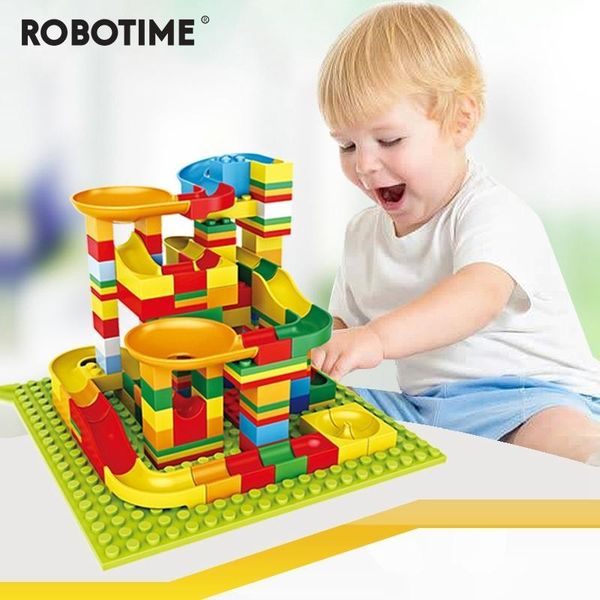 140 pcs diy marble race run duploed блок совместимые блоки воронка ползуны собрать игрушки для детей y200317
140 pcs diy marble race run duploed блок совместимые блоки воронка ползуны собрать игрушки для детей y200317