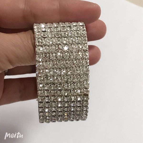 siywina clearance fashion new woman 8 row tennis bracelet luxury multilayer silver crystal rhinestone bracelet rhinestone bangle, Black
siywina clearance fashion new woman 8 row tennis bracelet luxury multilayer silver crystal rhinestone bracelet rhinestone bangle, Black