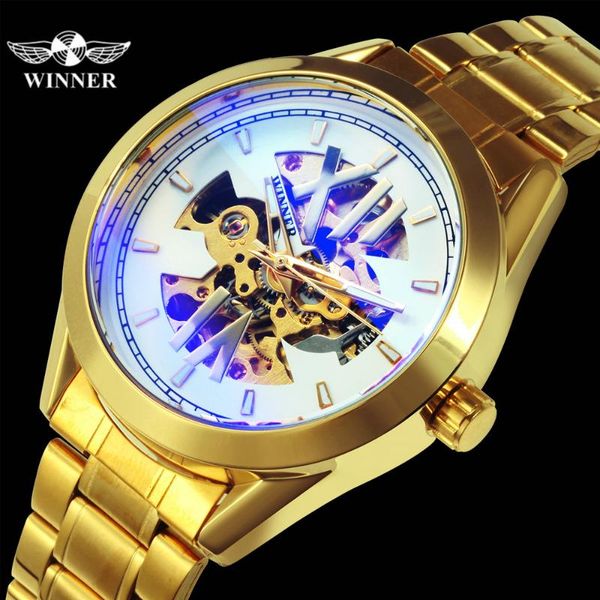 winner golden mens watches skeleton automatic mechanical watch for men stainless steel strap business clock, Slivery;brown
winner golden mens watches skeleton automatic mechanical watch for men stainless steel strap business clock, Slivery;brown