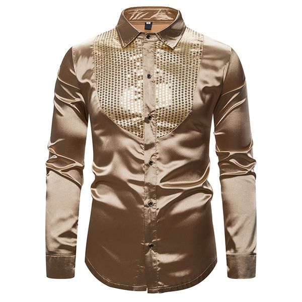 2019 fall men's fashion shirt sequins show nightclub youth men's wear host master of ceremonies lapel long-sleeved shirt, White;black
2019 fall men's fashion shirt sequins show nightclub youth men's wear host master of ceremonies lapel long-sleeved shirt, White;black