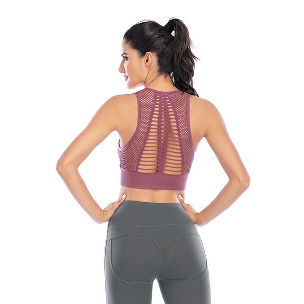 2020 style back hollow out grid sports bra running healthy body seamless sports bras girl, White;black
2020 style back hollow out grid sports bra running healthy body seamless sports bras girl, White;black