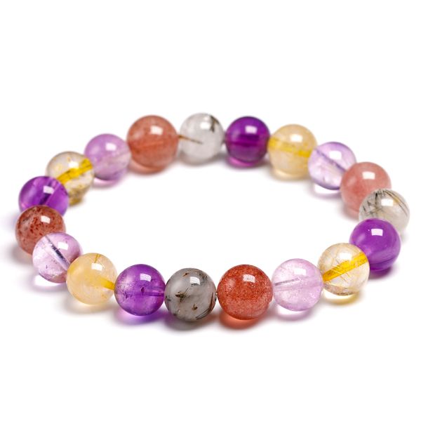 colorful natural amethyst stone bracelets for women stretch strawberry quartz round bead natural rutilated bracelet gift, Golden;silver
colorful natural amethyst stone bracelets for women stretch strawberry quartz round bead natural rutilated bracelet gift, Golden;silver