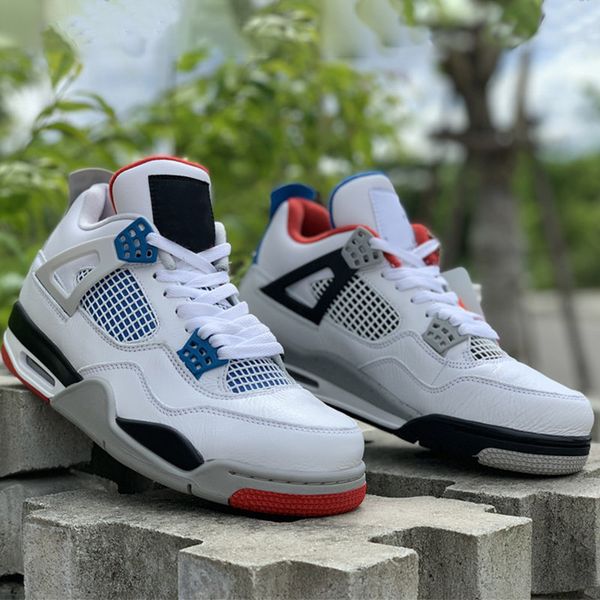 New Arrival What the 4 Basketball Shoes 4s White Grey Blue Red Brand Desginer Mens Athletic Sports Sneaker Size 7.5-13
New Arrival What the 4 Basketball Shoes 4s White Grey Blue Red Brand Desginer Mens Athletic Sports Sneaker Size 7.5-13