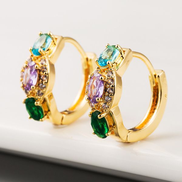hoop & huggie 2021 girl earring trend color zircon geometric round copper plating gold earrings for women fashion jewelry accessories, Golden;silver
hoop & huggie 2021 girl earring trend color zircon geometric round copper plating gold earrings for women fashion jewelry accessories, Golden;silver
