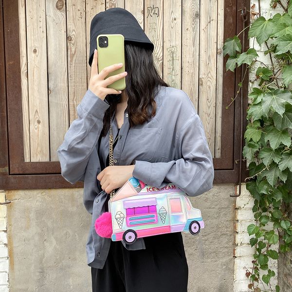 fashion creative ice cream car purse crossbody bag personality dazzle laser women's bag pu shoulder
fashion creative ice cream car purse crossbody bag personality dazzle laser women's bag pu shoulder