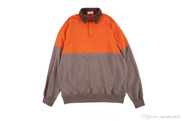 fashion palaces trend famous brand shirt hip hop lovers stitching contrast color street simple sweater loose cotton lapel pullover, Black
fashion palaces trend famous brand shirt hip hop lovers stitching contrast color street simple sweater loose cotton lapel pullover, Black