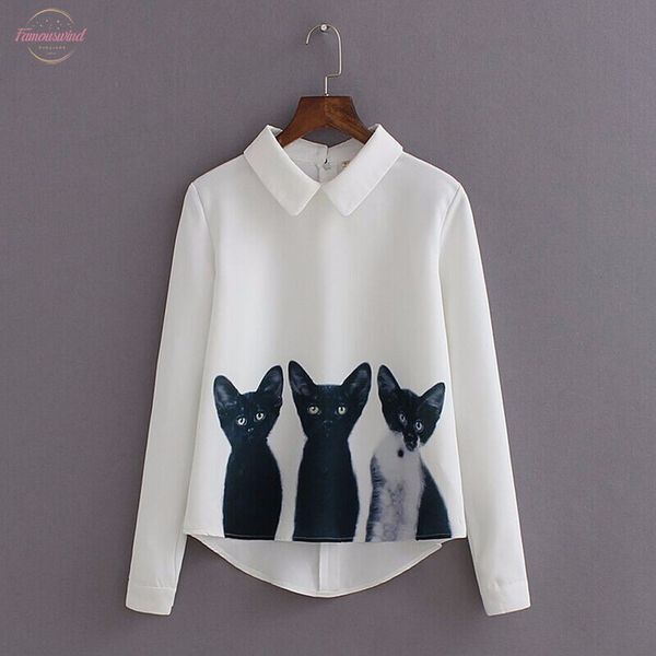 женские рубашки с кошками корейская женская блузка мода шифоновая рубашка короткие три кошки топы с длинным рукавом повседневная блузка руба, White
женские рубашки с кошками корейская женская блузка мода шифоновая рубашка короткие три кошки топы с длинным рукавом повседневная блузка руба, White