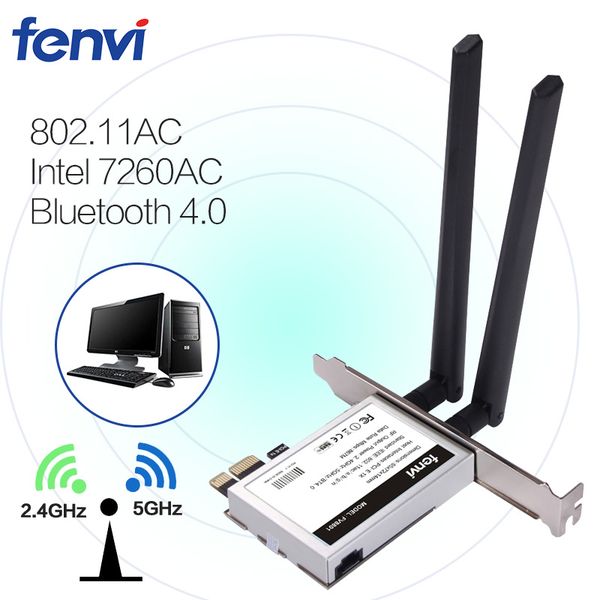 настольный двухдиапазонный 867 мбит / с 802.11 ac intel 7260 ac1200 беспроводной pci-e wifi bluetooth card pci express антенный адаптер wi-f
настольный двухдиапазонный 867 мбит / с 802.11 ac intel 7260 ac1200 беспроводной pci-e wifi bluetooth card pci express антенный адаптер wi-f