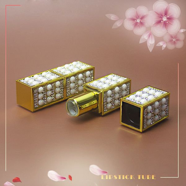 white imitation pearl lip blam tube gold makeup package empty lipstick tube chapstick container
white imitation pearl lip blam tube gold makeup package empty lipstick tube chapstick container