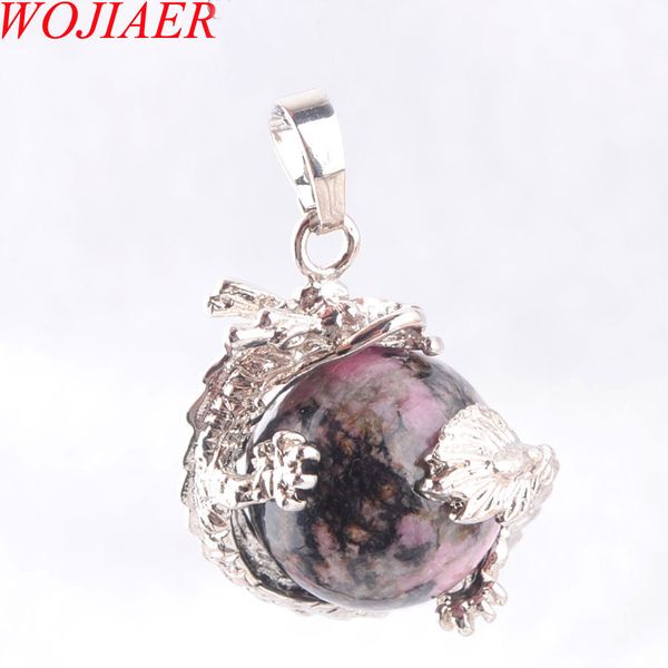wojiaer dragon stainless necklace & pendant gothic handmade men jewelry round natural jasper gemstone ball dn3144, Silver
wojiaer dragon stainless necklace & pendant gothic handmade men jewelry round natural jasper gemstone ball dn3144, Silver