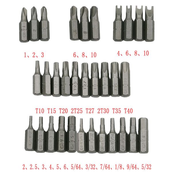 33pcs solid screwdriver bits suit safety screws hex screws bits for electric screwdriver accessories tamperproof set
33pcs solid screwdriver bits suit safety screws hex screws bits for electric screwdriver accessories tamperproof set