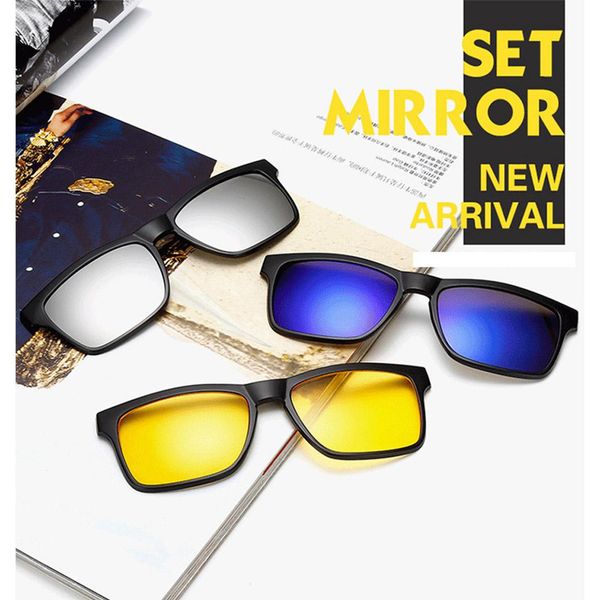 hobbylane polarized mirror sunglasses with 5 interchangeable lenes for running driving, White;black
hobbylane polarized mirror sunglasses with 5 interchangeable lenes for running driving, White;black