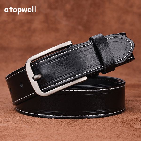 2019 cow genuine leather belts for women jeans strap vintage metal pin buckle fashion style trouser cummerbunds high quality, Black;brown
2019 cow genuine leather belts for women jeans strap vintage metal pin buckle fashion style trouser cummerbunds high quality, Black;brown