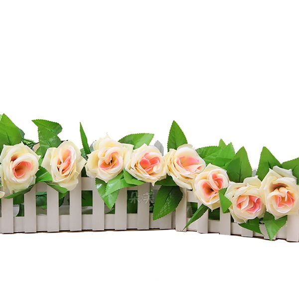 1 string silk rose vine realistic hanging garland with leaves artificial flowers plants for l wedding home party garden craf
1 string silk rose vine realistic hanging garland with leaves artificial flowers plants for l wedding home party garden craf