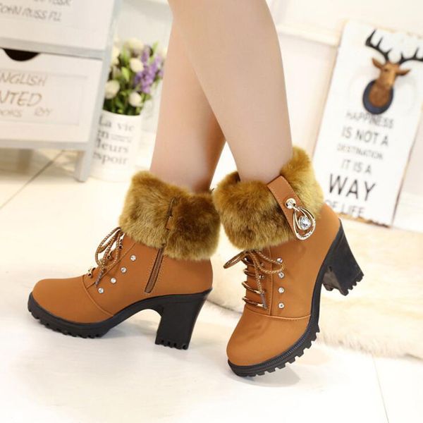 winter boots women shoes woman boots snow ankle fashion comfortable warm high heel 2019 winter new thick warm, Black
winter boots women shoes woman boots snow ankle fashion comfortable warm high heel 2019 winter new thick warm, Black