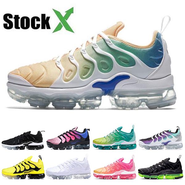 2020 Stock X Мужские Женские кроссовки Закат Тройной черный Whiteair vapormax плюс Т.Н. женских кроссовок Sports Размер 36-45
2020 Stock X Мужские Женские кроссовки Закат Тройной черный Whiteair vapormax плюс Т.Н. женских кроссовок Sports Размер 36-45