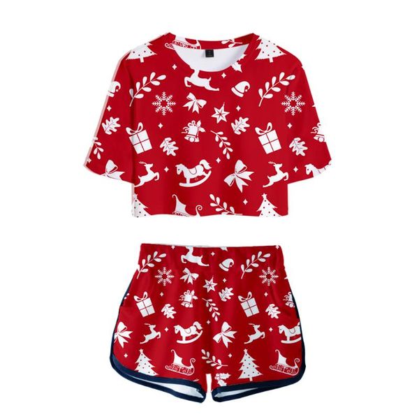 christmas outfit women clothes casual two piece sets summer 3d santa snowman reindeer crop and shorts, White
christmas outfit women clothes casual two piece sets summer 3d santa snowman reindeer crop and shorts, White