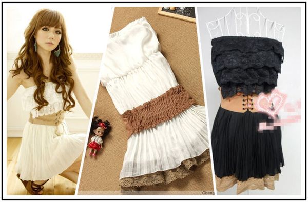 details about new lovely drape korean chiffon strapeless lace mini dress white belt women b, Black;gray
details about new lovely drape korean chiffon strapeless lace mini dress white belt women b, Black;gray