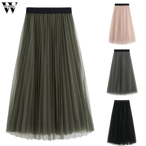 womail skirt women summer style casual mesh tutu skirt solid long princess elegant fashion hight quality gift new 2019 m52, Black
womail skirt women summer style casual mesh tutu skirt solid long princess elegant fashion hight quality gift new 2019 m52, Black