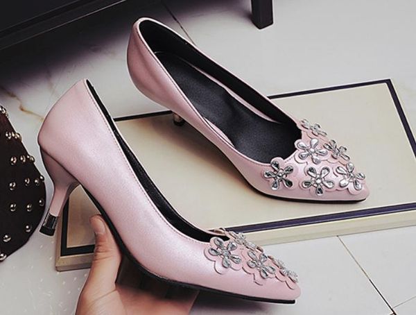 2019 women's shoes in spring and autumn with new style high heel fine heel pointed end @w3699, Black
2019 women's shoes in spring and autumn with new style high heel fine heel pointed end @w3699, Black