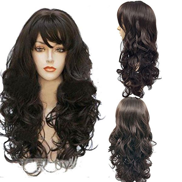 dark brown hair wigs long wavy curly heat resistant fiber costume party wigs for women charming 2m81106
dark brown hair wigs long wavy curly heat resistant fiber costume party wigs for women charming 2m81106